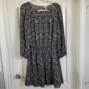 Joie Amedeo Silk Black and White Dress